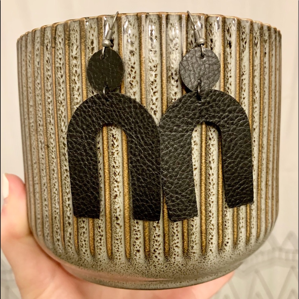Handmade Custom Leather Earrings